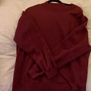 Hollister Maroon Turtleneck Sweater